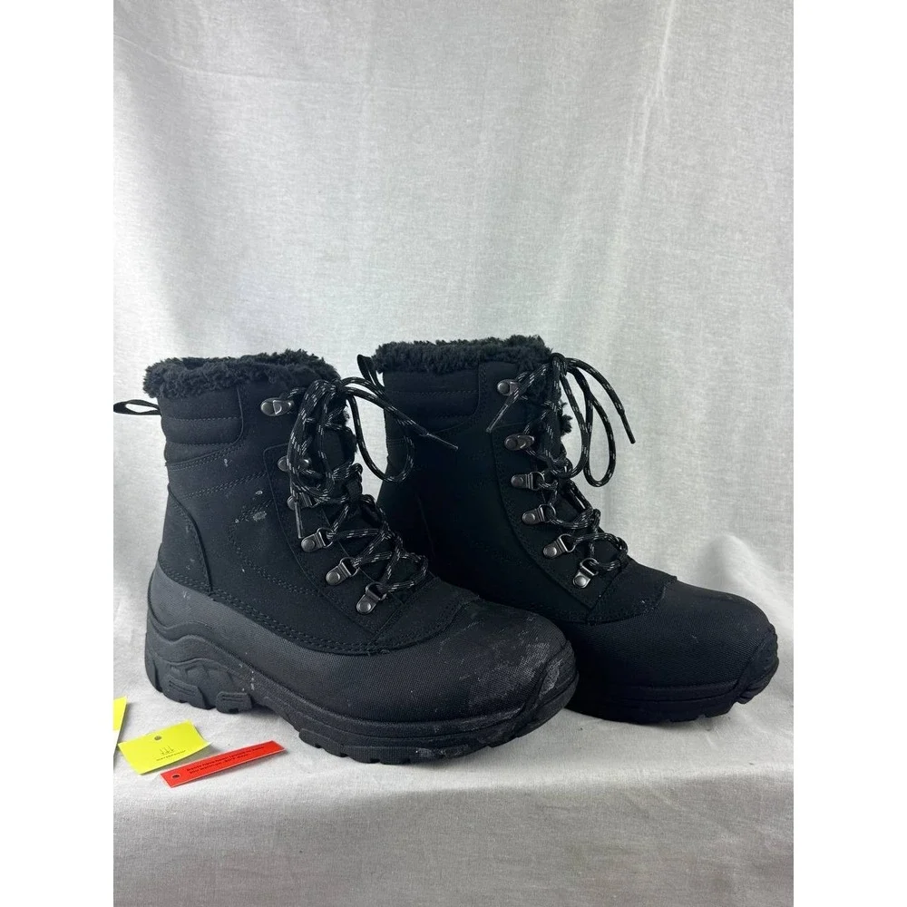 All‎ in Motion Mens Black Waterproof Winter Snow Boots Size 7 -30F Rated